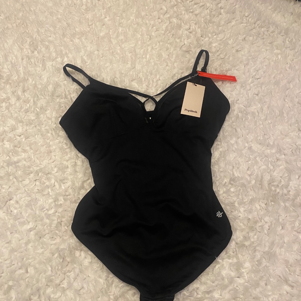 The Popilush Shapewear Long Sleeve Mesh Inset Tummy Control Bodysuit is a versat